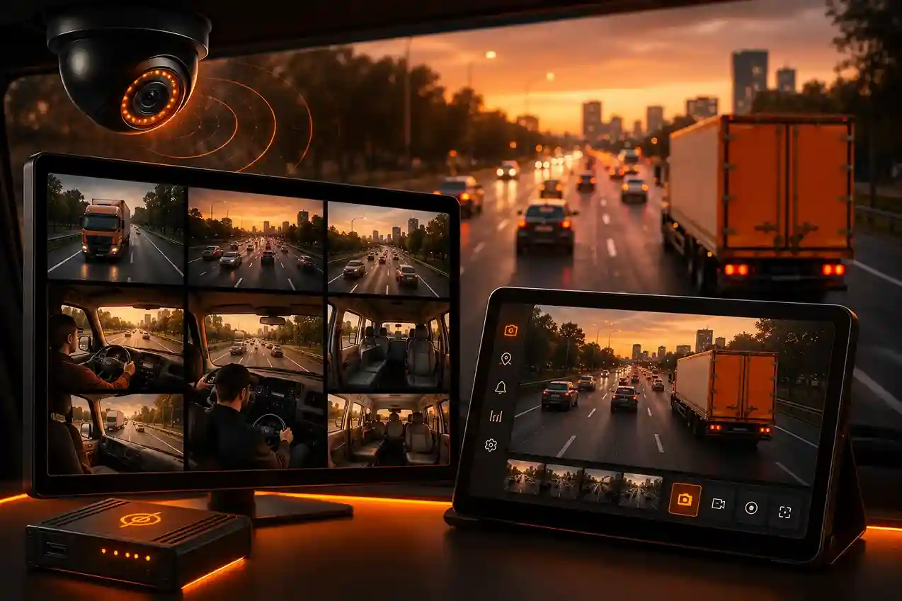 Live Video Monitoring - Dark Theme